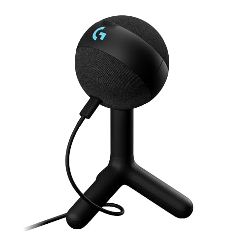 Micrófono Logitech G Yeti Orb, micrófono Condensador RGB con LIGHTSYNC para Gaming