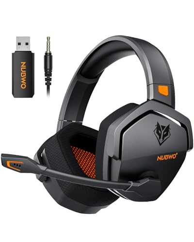Auriculares NUBWO G06 Cascos Gaming Inalámbricos con Drivers de 50 mm para PC/Ps5/Ps4/NS/Mobile,Au