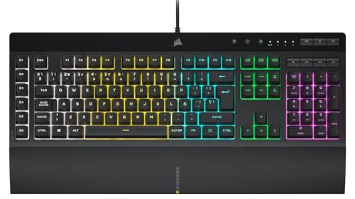 Teclado Corsair K55 RGB Pro Teclado para Juegos con Teclas de Membrana - Negro