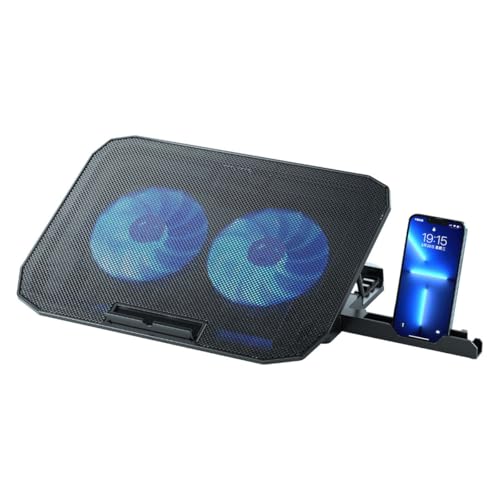 Teclado NK NK Base Refrigeradora Portátil - Ventilador Ordenador Portatil de 12-17" con Sop