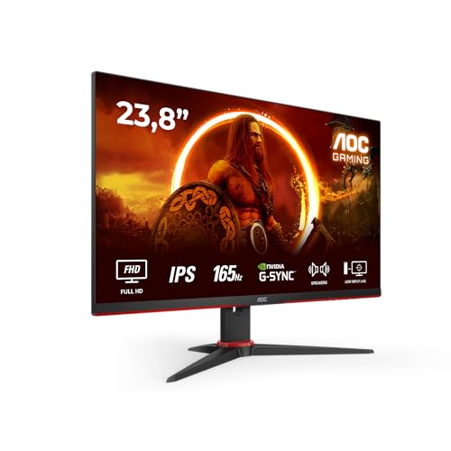 Monitor AOC Gaming 24G2SPAE - Monitor FHD de 24 Pulgadas, Plano, 165 Hz, MPRT de 1 ms, FreeS