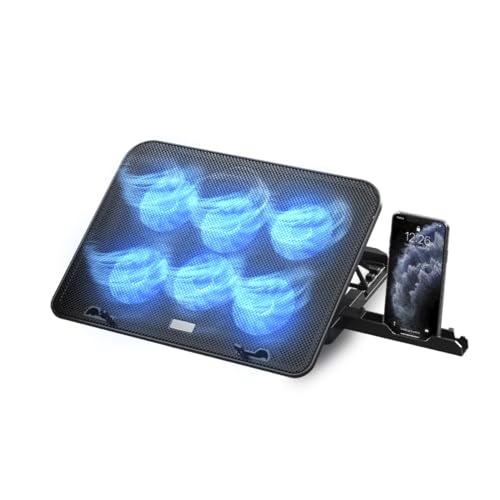 Teclado NK NK Base Refrigeradora Portátil - Ventilador Ordenador Portatil de 12-17" con Sop