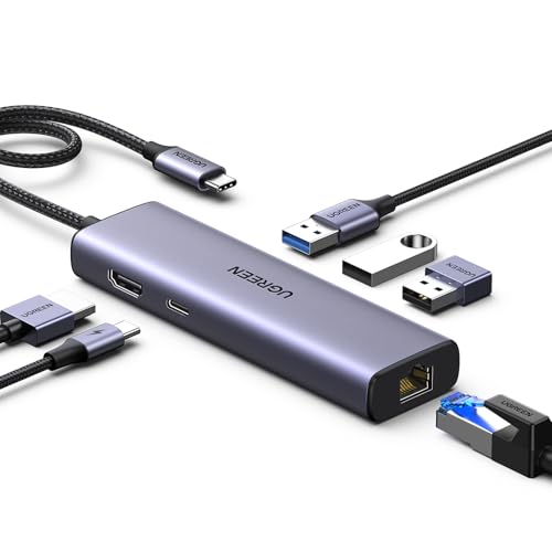 Dock / hub UGREEN Revodok 1061 Hub USB C 6 en 1 Adaptador Ethernet Gigabit
