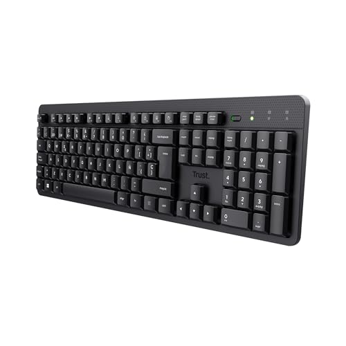 Teclado Trust ODY II Teclado Inalámbrico Silencioso QWERTY Español, Negro