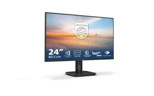 Monitor PHILIPS 24E1N1100A Monitor 24 Pulgadas 120Hz Panel IPS, 4ms GtG, Altavoces, (1920x1080 H