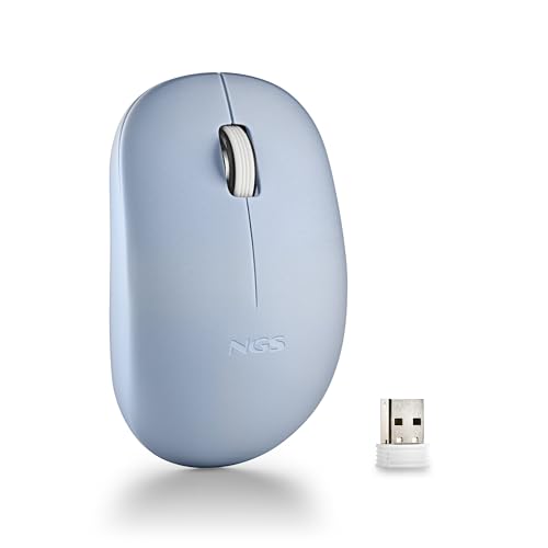 Ratón NGS NGS Fog Pro Blue - Ratón Inalámbrico Óptico Silencioso 1000 dpi, Azul
