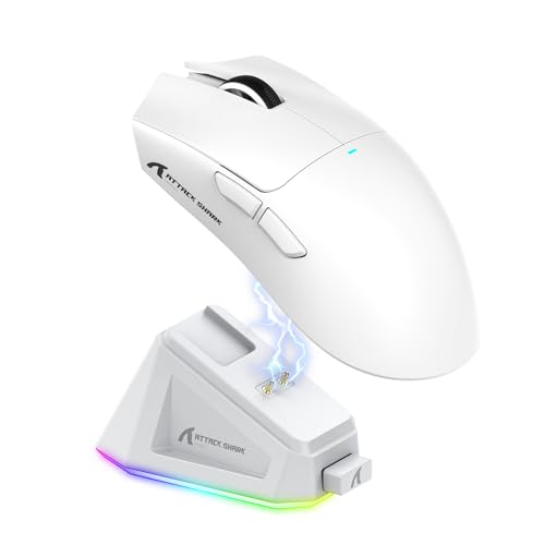 Ratón ATTACK SHARK X11 Gaming Mouse with Magnetic Charging Dock, PixArt PAW3311 Gaming Sensor, BT/2