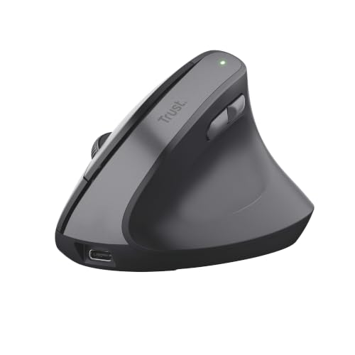 Ratón Trust Trust Yuno Ratón Vertical Inalámbrico, Ratón Ergonómico Recargable