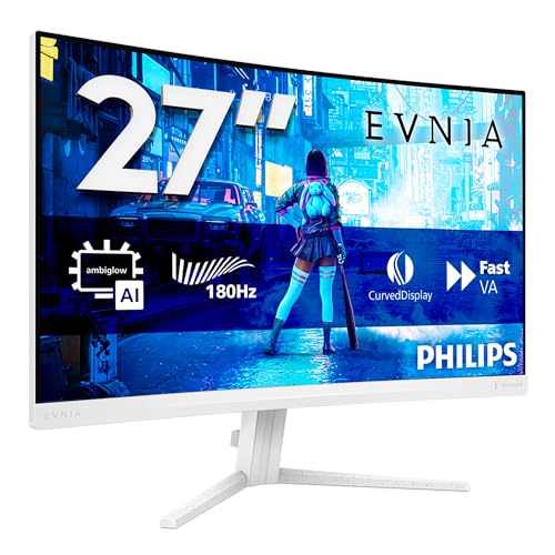 Monitor PHILIPS Evnia 27M2C5201L Gaming Monitor 27 Pulgadas 180Hz Panel Fast VA, 1ms GtG, HDR10,
