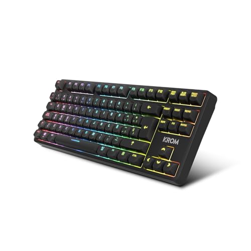 Teclado KROM Kernel Pro - Teclado Gaming mecánico RGB 18 Efectos, Bluetooth 5.3, 2,4 GHz y US