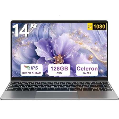 Portátil bvate Ordenador Portátil 14 Pulgadas Win 11 con 5G WiFi,6GB RAM 128GB SSD