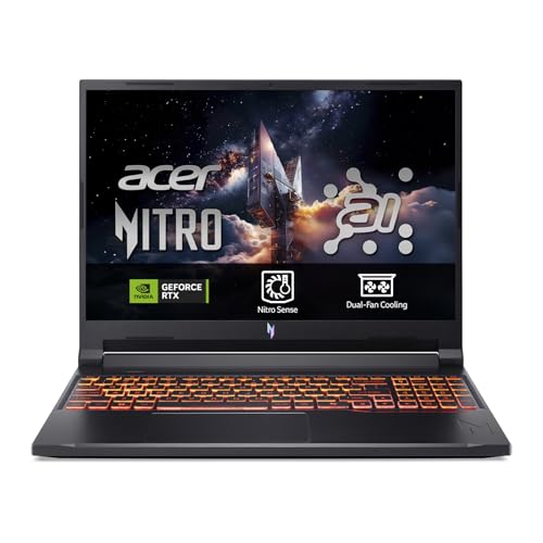 Portátil Acer Nitro V 16 AI, Portátil Gaming 16" WUXGA, AMD Ryzen 7 260, RTX 5050