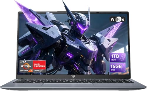 Portátil Tivique Portátil AMD Ryzen 7 5825U 15,6 Pulgadas 16GB DDR4 1TB NVMe SSD