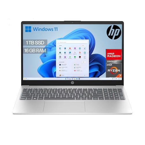 Portátil HP 15-fc0245ns - Ordenador portátil de 15.6" FHD (AMD Ryzen 7-7730U, 16 GB RAM, 1TB