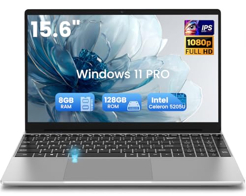 Portátil Kayoote 2026 Ordenador portátil 15.6 Pulgadas pc portátil 5025U, 8GB RAM 128GB SSD DDR4,