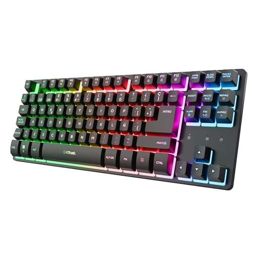 Teclado GXTrust Dothix Teclado Inalámbrico TKL 80% QWERTY Español, Negro