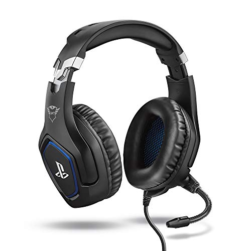 Auriculares Trust Gaming GXTrust Forze Cascos Gaming con Licencia Oficial para PlayStation, Negro