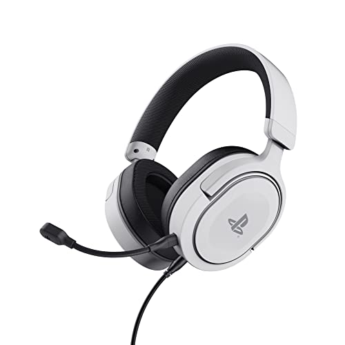 Auriculares Trust Gaming GXTrust Forta Cascos PS5 Licencia Oficial para PlayStation 5, Blanco
