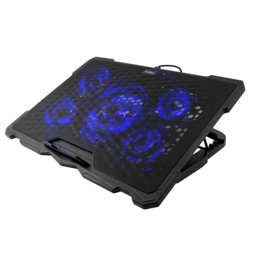 Teclado CoolBox CoolBox Base Refrigeradora Portátil hasta 17.3", con 5 Ventiladores Silenciosos