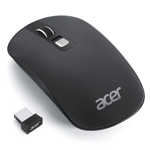 Ratón Acer Acer Ratón Inalámbrico Ultrafino 1600 dpi, Mouse Inalámbrico Portátil