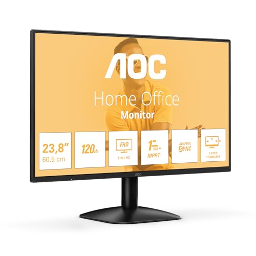 Monitor AOC 24B31H Monitor 24 Pulgadas 120Hz Panel IPS, 4ms GtG, (1920x1080 HDMI 1x 1.4) Neg