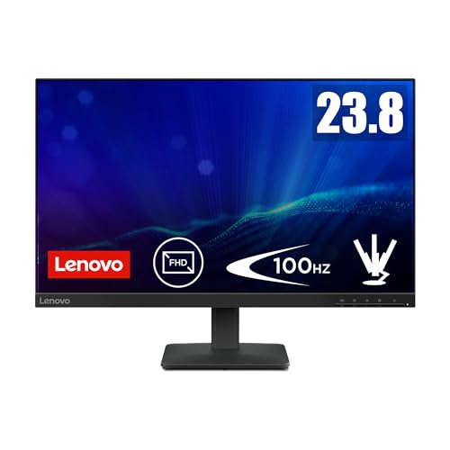Monitor Lenovo L24-4e - Monitor FHD 23.8" (IPS, 1920x1080, Tasa de Refresco 48 Hz – 100 Hz, Tie